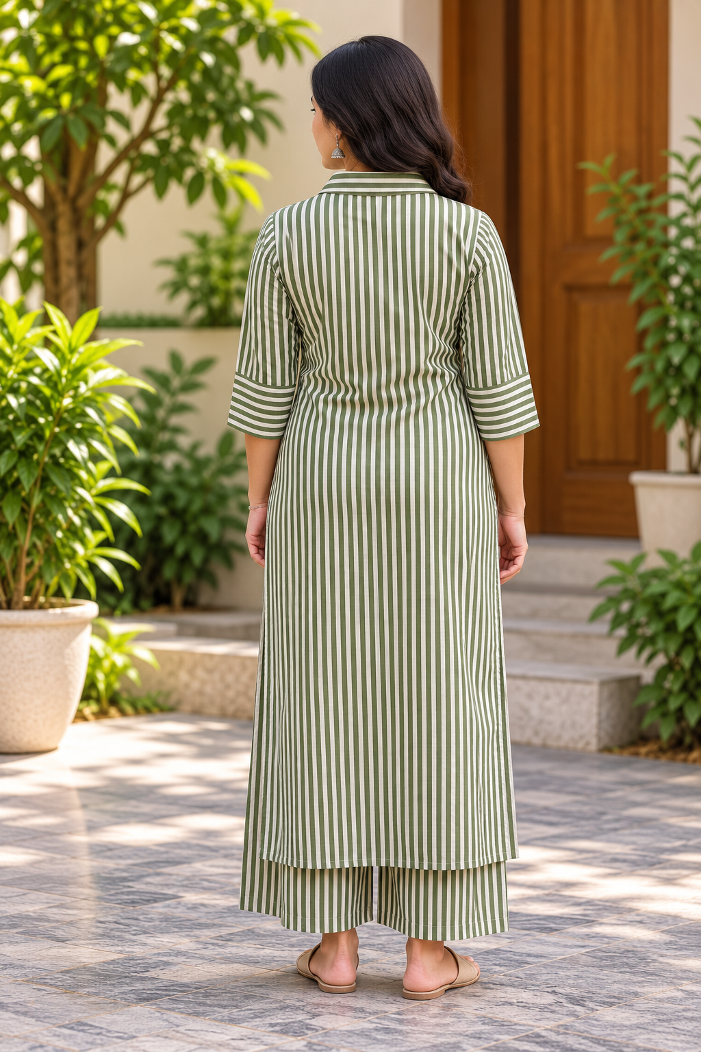 Olive Aura Co-ord Set