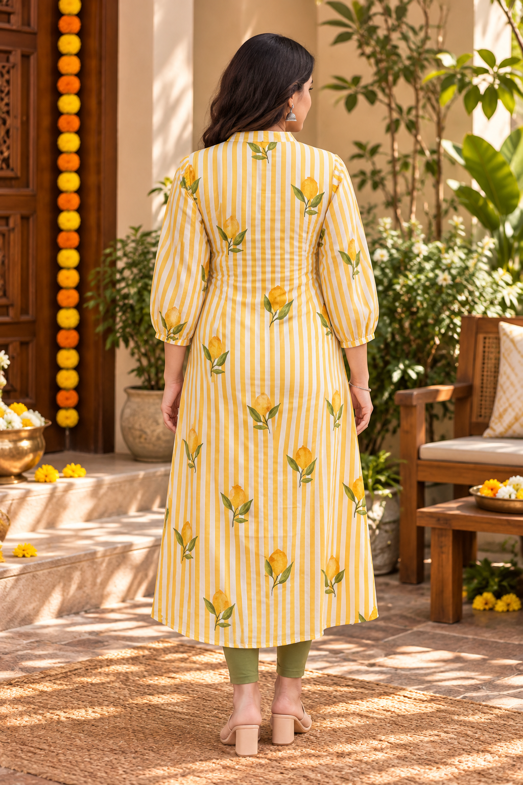 Citrus Bloom Kurta