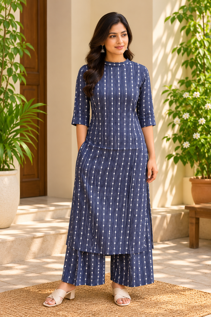 Indigo Charm Co-ord Set